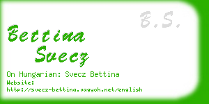 bettina svecz business card